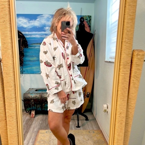 🐾Cypress,Scottie Dog Flannel Pajamas Set, Excellent Condition, Price is Firm, M - Picture 5 of 9